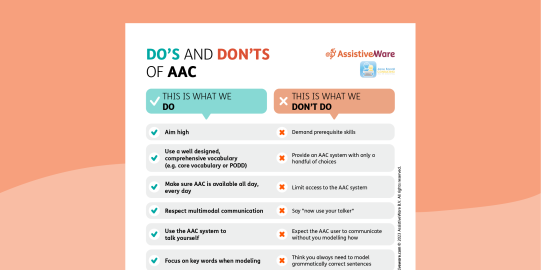 AAC Dos and Don'ts poster
