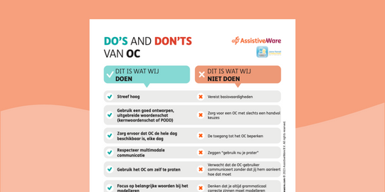 Poster Do's and Don'ts van OC