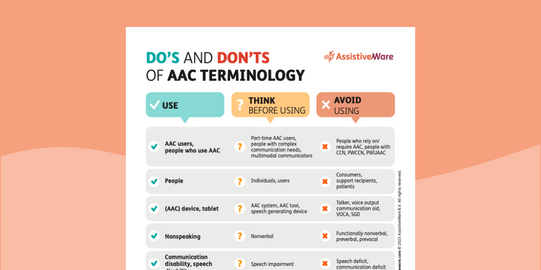AAC terminology poster
